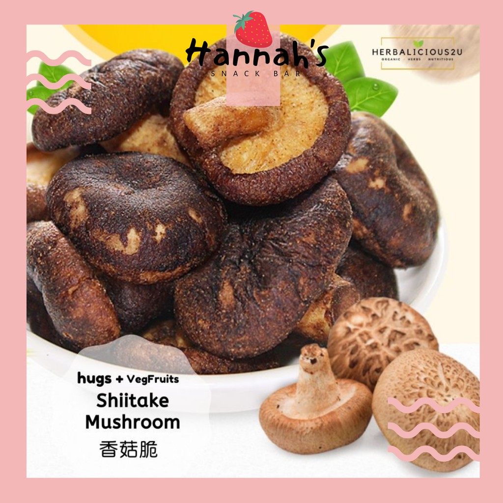 Snack Halal Shiitake Mushroom Cendawan Shiitake Snacks Food Halal Makanan Ringan Vacuum Fried