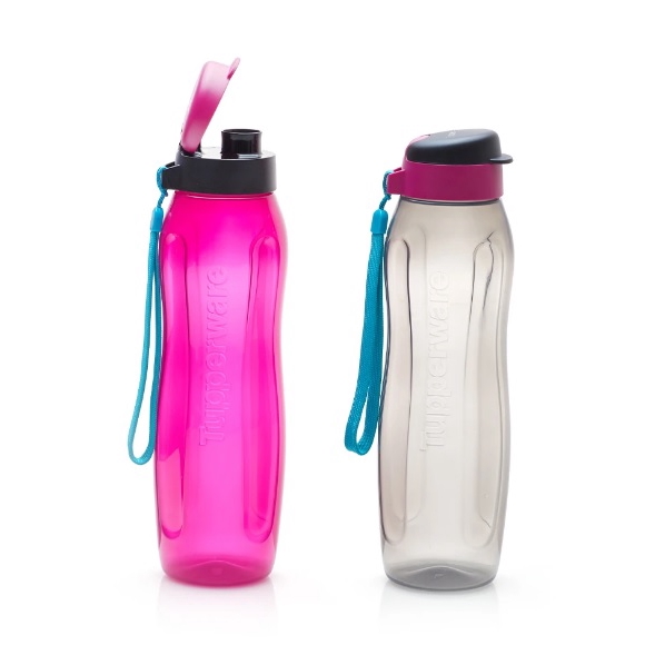 Tupperware Eco Drinking Flip Top Bottle Sports Water Bottles Botol ...