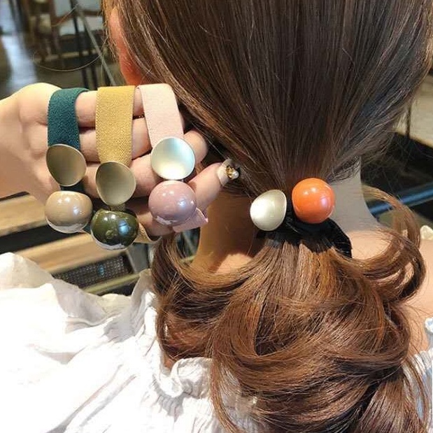Korean Fashion Hair Ties / Hair Band / Tali Rambut / 韩版简约气质发圈发饰皮筋头饰 ...