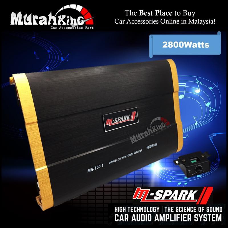 MSpark MS 150.1 High Power Monoblock Car Amplifier(2800 Watts