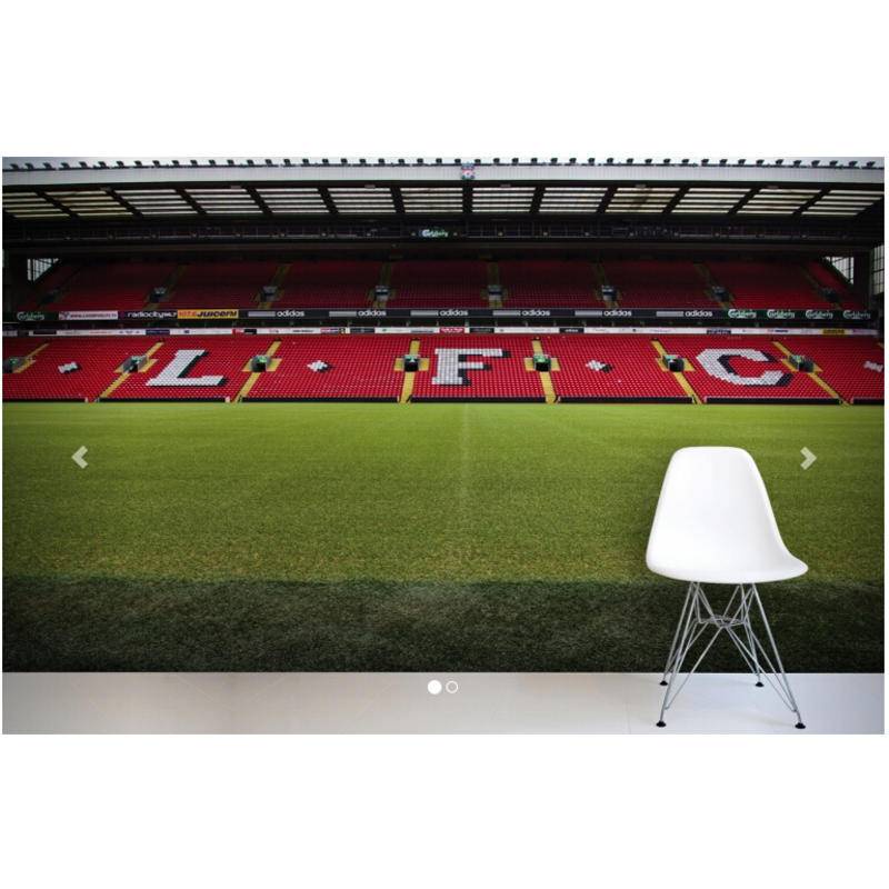 Custom 3 D Stereoscopic Wallpaper Anfield, Liverpool Wall Mural for