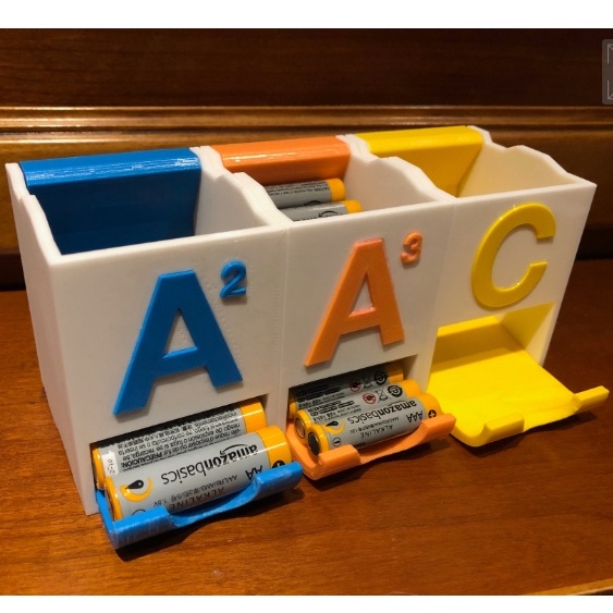 Stackable Battery Holders (Type AA, AA & C) Battery Storage Shopee Malaysia
