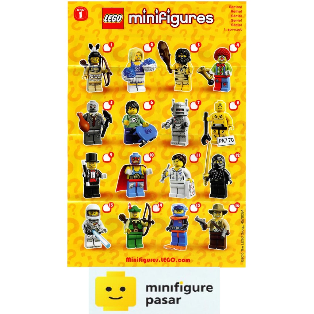 Lego 8683 Collectible Minifigure Series 1 Complete 16 Minifigures SEALED Shopee Malaysia