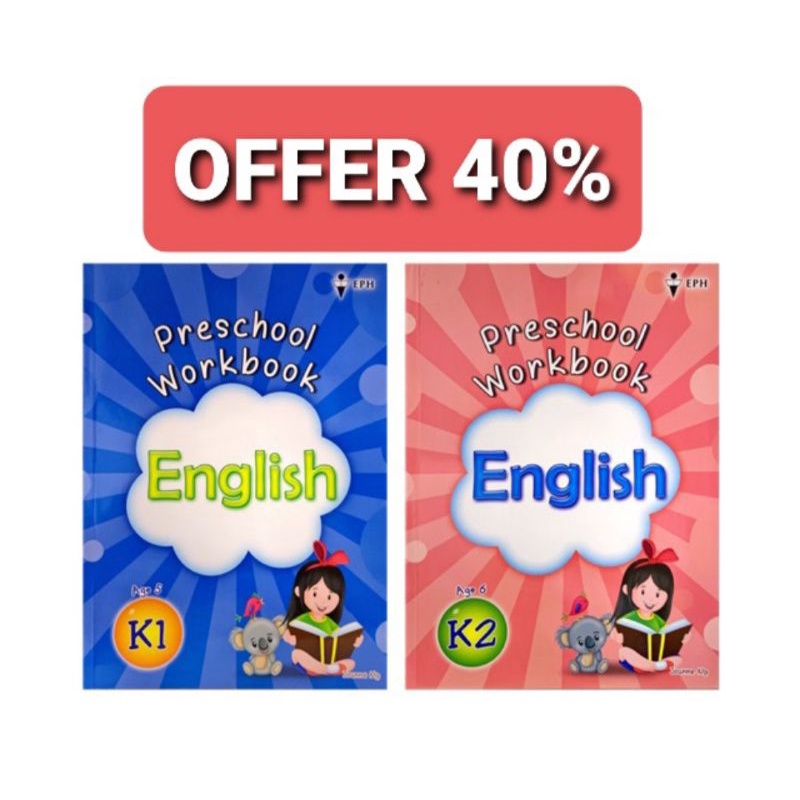 [EPH] K1/K2 Preschool Workbook English | Shopee Malaysia