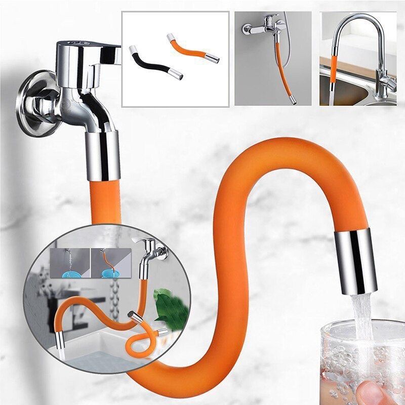 Faucet Extension Extender Universal 360 Degree Rotating Silicone ...