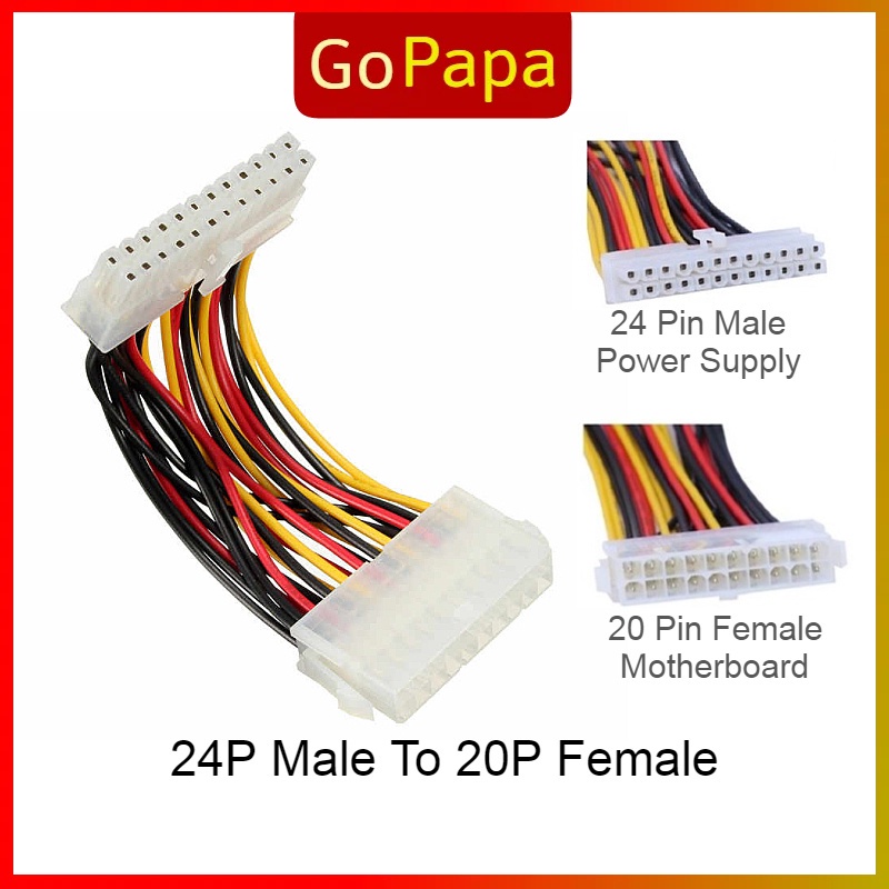 ATX 20 Pin to 24 Pin 20P to 24P Motherboard PSU Power Converter Adapter