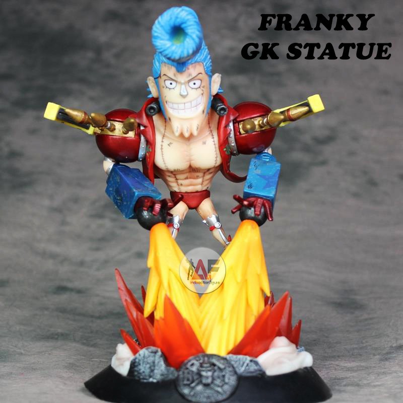 Rare One Piece Statue Franky GK battle action figure fire mode | Shopee ...