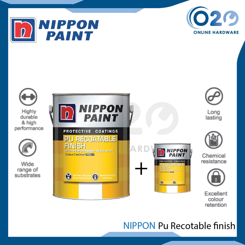 1L Nippon Paint Pu Recotable Finish Expoxy Floor Paint Steel Sealer ...