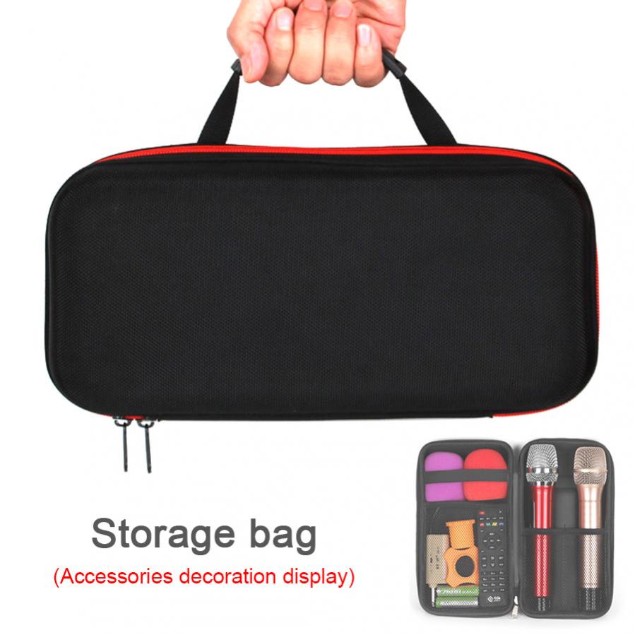 Microphone Storage Bags Portable Hard Multifunctional Charging Wire