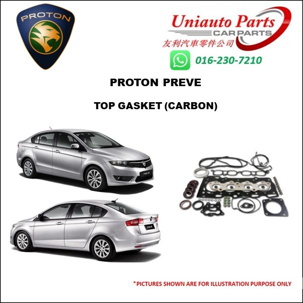 PROTON PREVE TOP GASKET (CARBON) | Shopee Malaysia