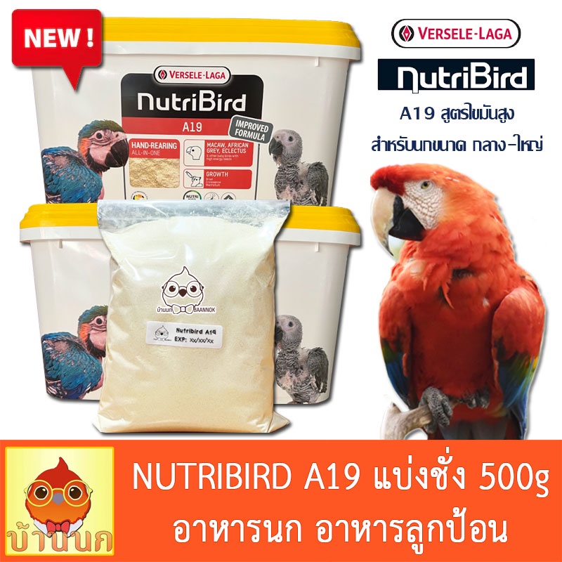 Nutribird A19 (New Look) 500g Scale Bird Food For Birds That Require ...