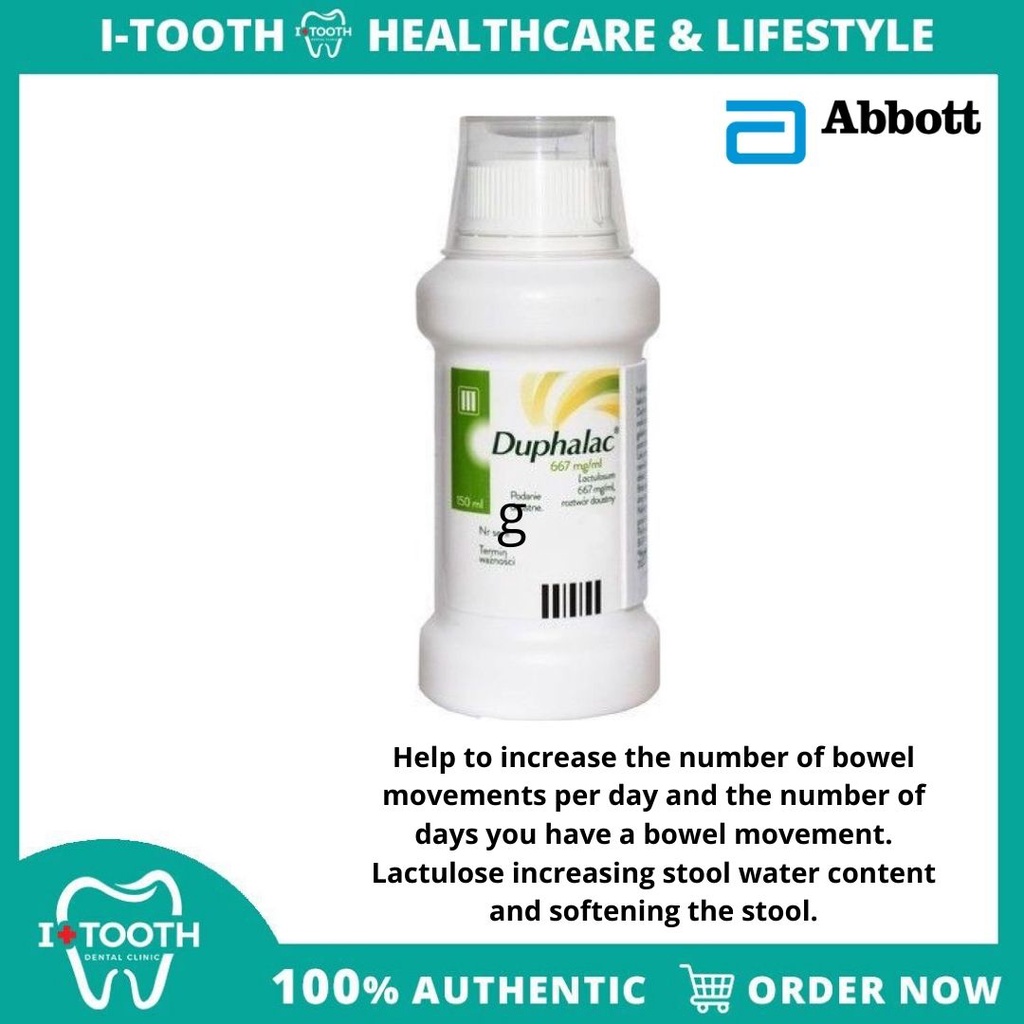Abbott Duphalac Lactulose Syrup 200ml (For Constipation/Sembelit