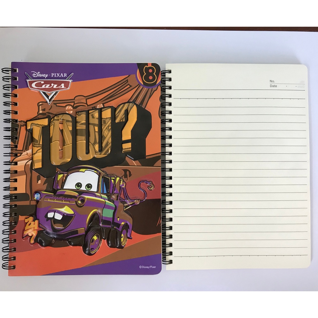 🔥 GENUINE🔥 Original Disney Cars A5 100pgs embossed card cover diary ...