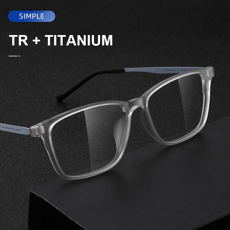 Ultralight TR90 Titanium Glasses Frame Women Men Retro Square ...
