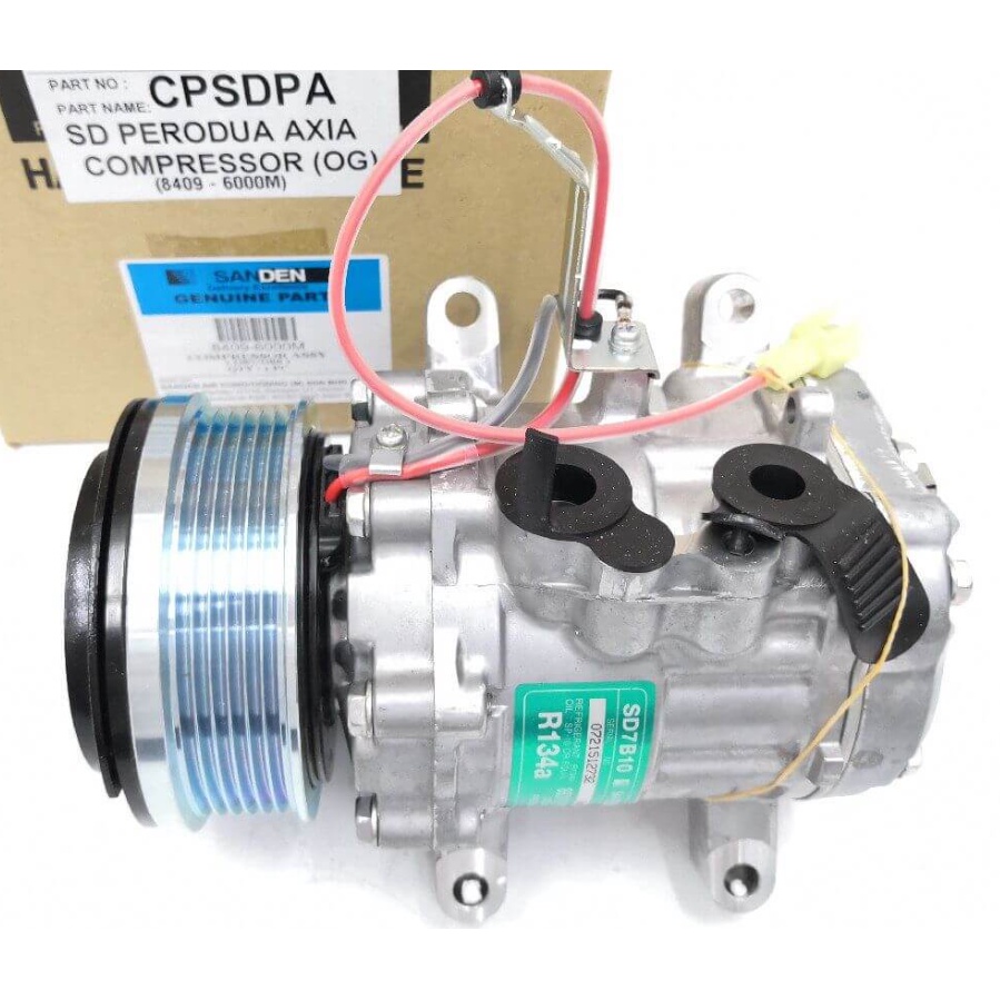 PERODUA AXIA 6PK ORIGINAL SANDEN AIRCOND COMPRESSOR | Shopee Malaysia
