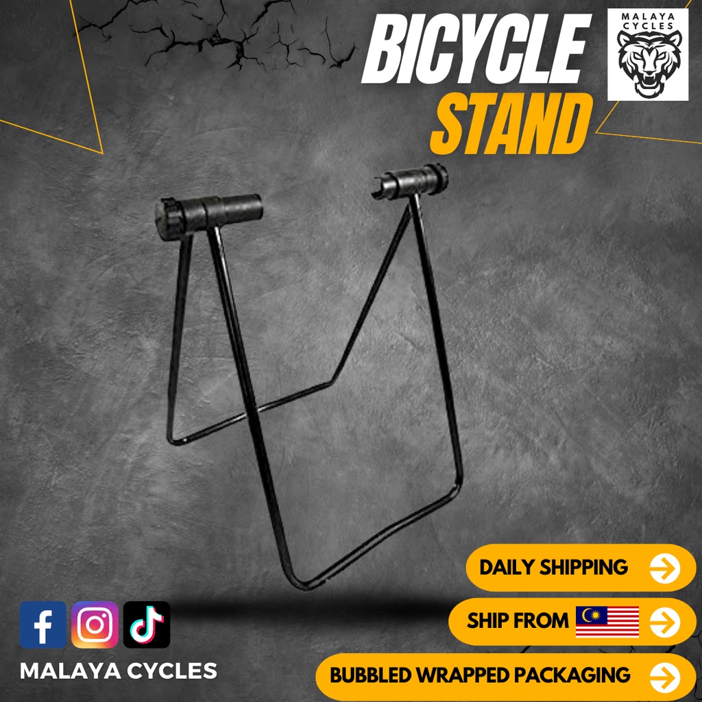Basikal Rak Bicycle Stand Repair Bicycle Stand Rack Triangle Rack Display Portable Rb Mtb Fixie Shopee Malaysia
