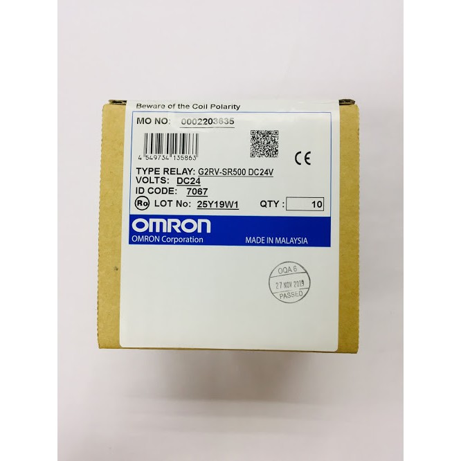 OMRON SLIM I/O RELAY G2RV-SR500 DC24 | Shopee Malaysia