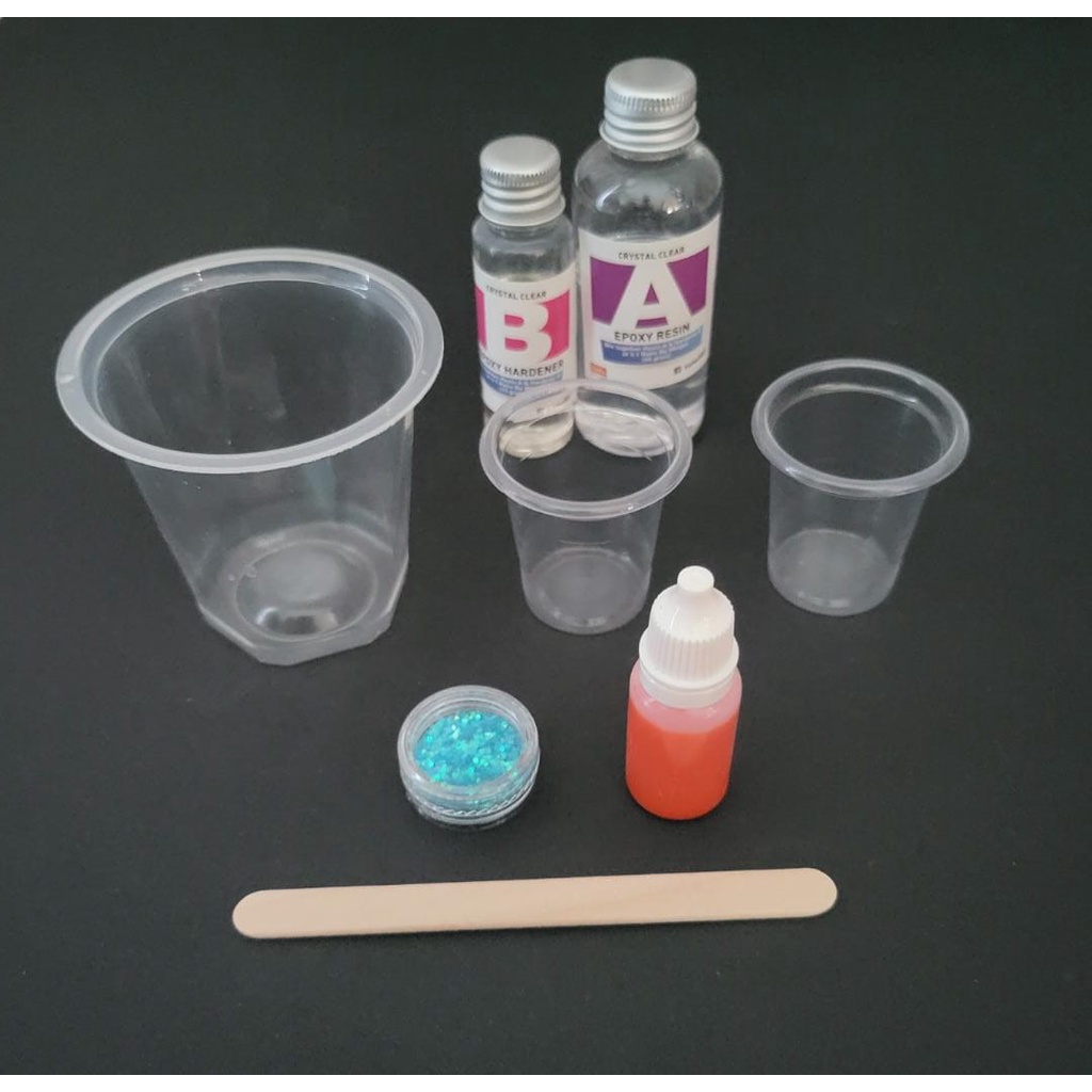 SET EPOXY RESIN DAN HARDENER 60GRAM (RESIN 45GRAM, HARDENER 15GRAM