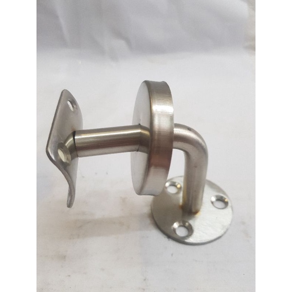 STAINLESS STEEL HANDRAIL BRACKET / GLASS LADDER L SUPPORT / PIPE HANDLE ...