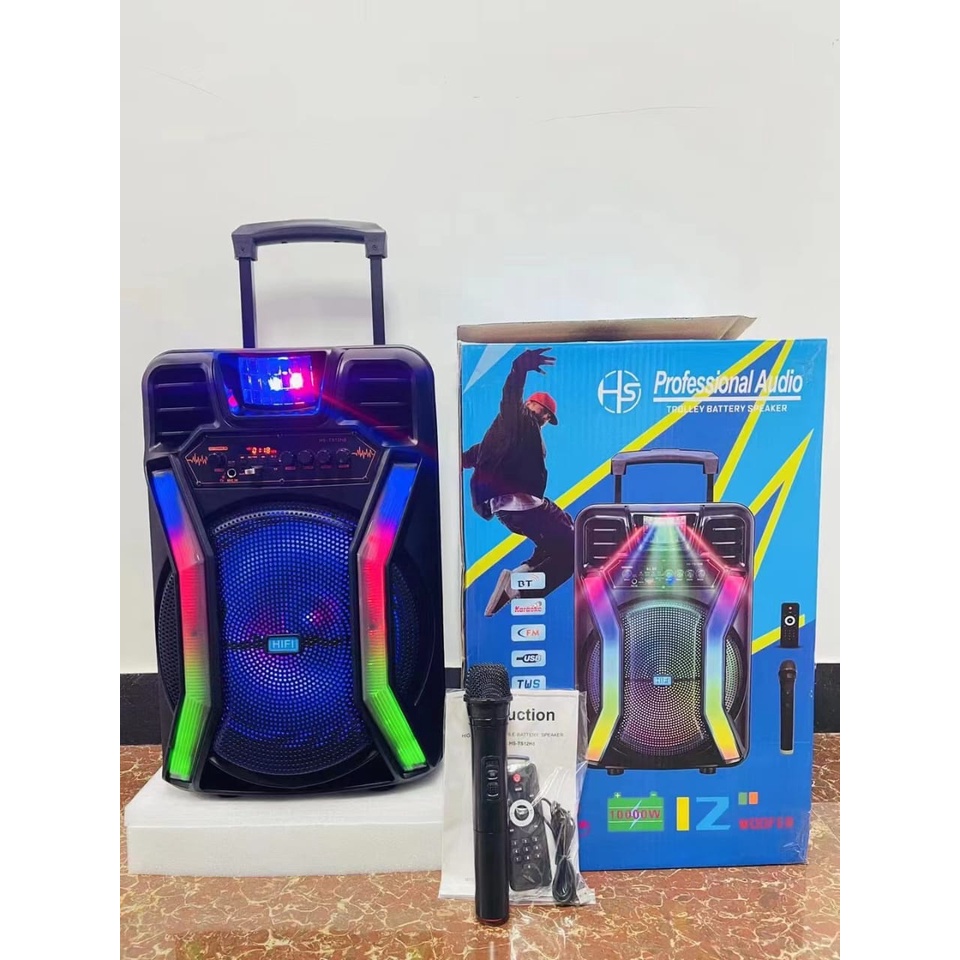Portable Speakers Bluetooth Wireless 12 Inch Subwoofer Bass Bluetooth ...
