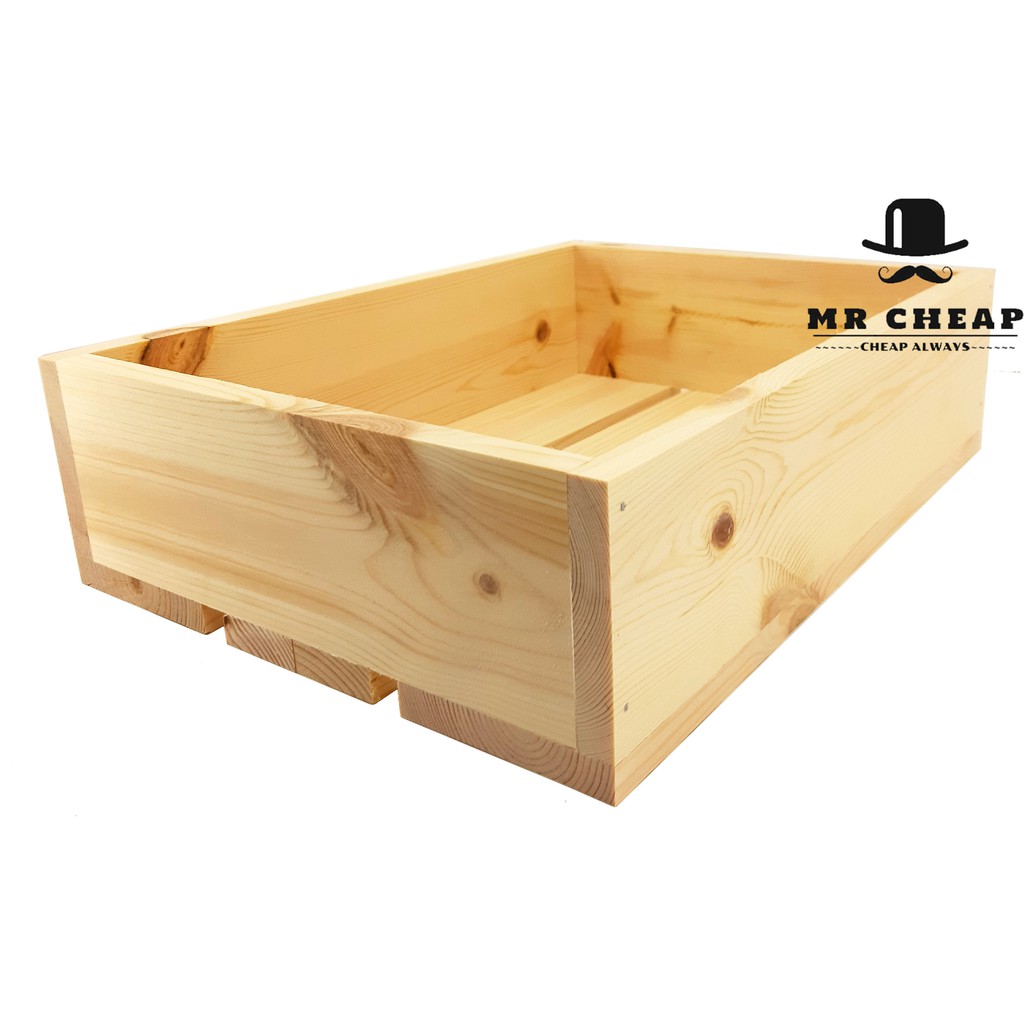 (Hot)Classic Pine Wood Box/Food Decoration Tray/Wood Storage Box/Wood