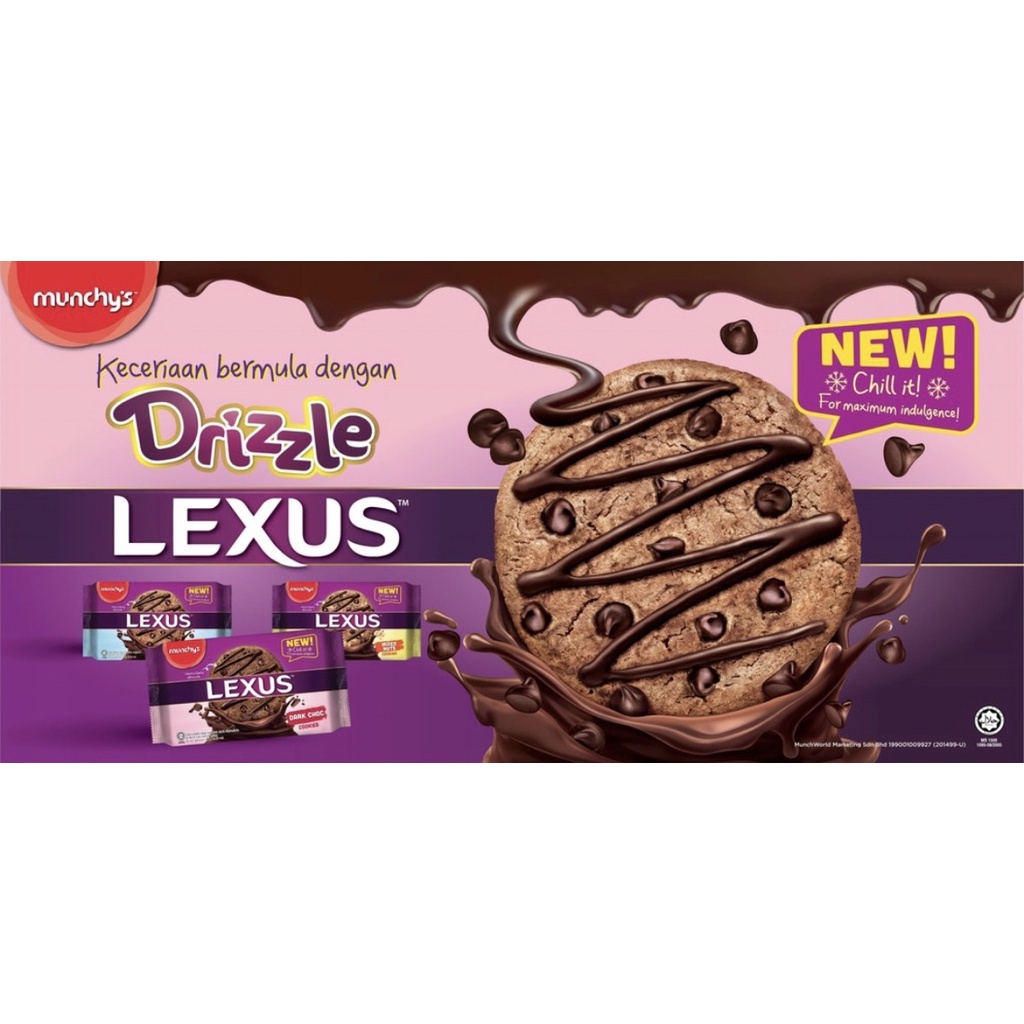 All New Munchy's LEXUS Cookies Mixed Nuts/Dark Chocolate/Original Cookies (189g) Shopee Malaysia