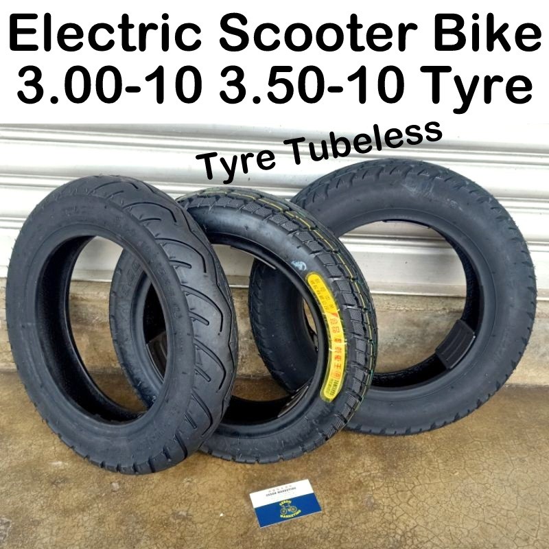 E bike Tyre Tube 3.00 10 14X3.0 Tubeless Bicycle Tyre Tubeless 3.50 10 Tyre Electric Scooter Bike Shopee Malaysia