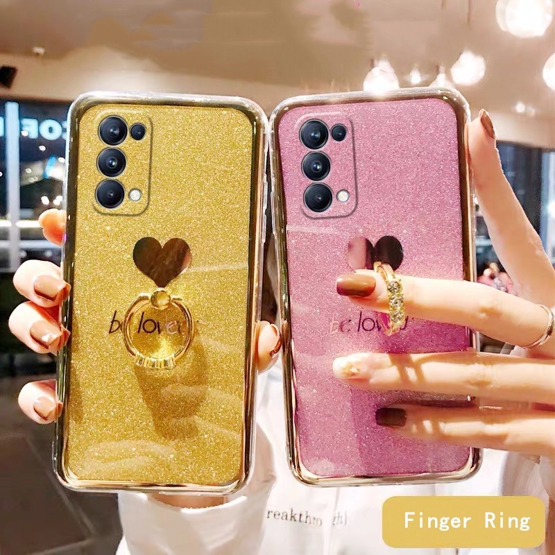 XINYEXIN Custodia Oppo Reno 6 Pro 5G Glitter - Blu, Compatibile MagSafe - Foto 1
