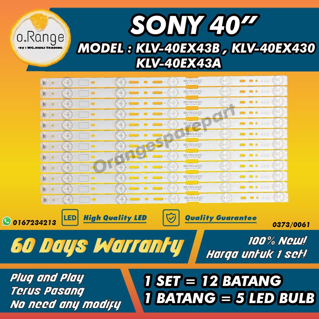 Klv Ex Klv Ex B Klv Ex A Sony Led Tv Backlight Lampu Tv Sony Inch Led Tv