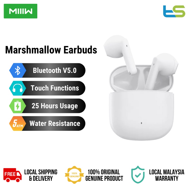 Xiaomi x MIIIW Marshmallow True Wireless Earbuds Earphones Super