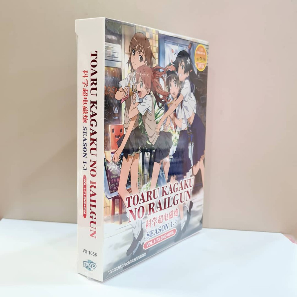 Toaru Kagaku no Railgun DVD (Season 1 - outlet 3) (Vol.1-73 end) with English Dubbed