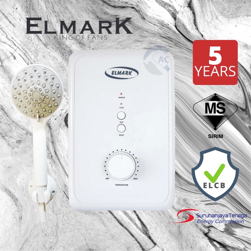 ELMARK WATER HEATER SHOWER UK93 (FULL WHITE) Shopee Malaysia