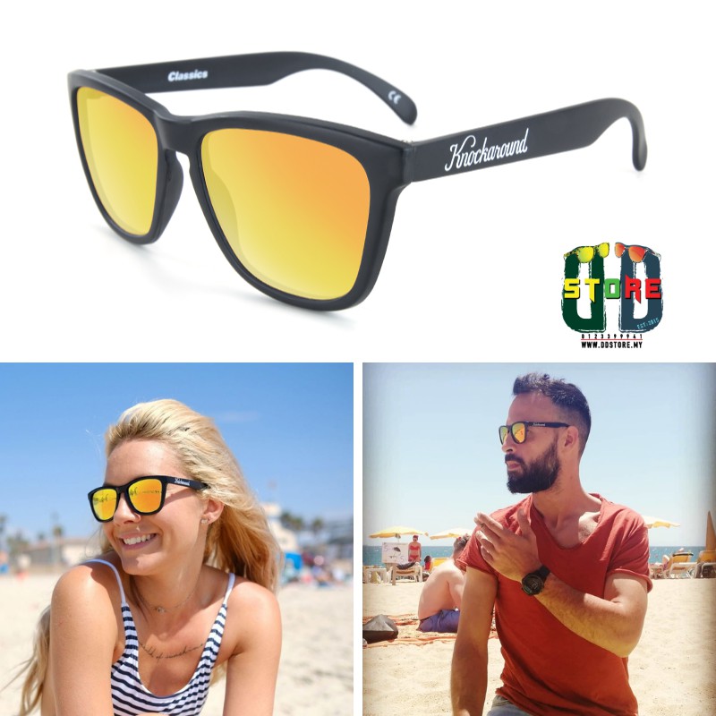 KNOCKAROUND BLACK SUNSET CLASSICS 100% ORIGINAL SUNGLASSES AND IMPORTED ...