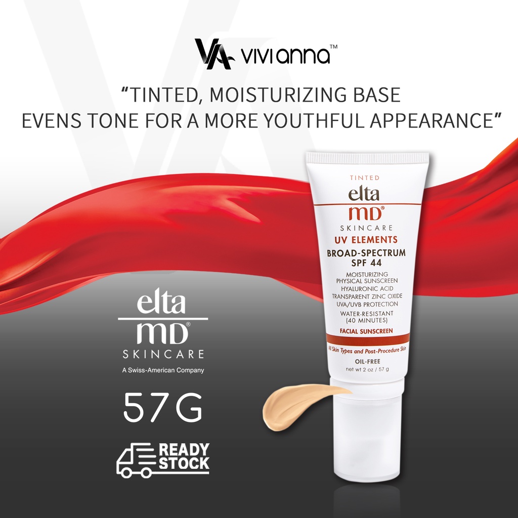 RAYA 2024🩷Elta MD Tinted Sunscreen for Face SPF44 57g UV Elements Broad