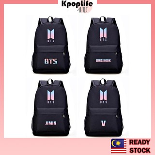 Kpop BTS Backpack Jimin Suga Jin Taehyung V Jhope Jungkook