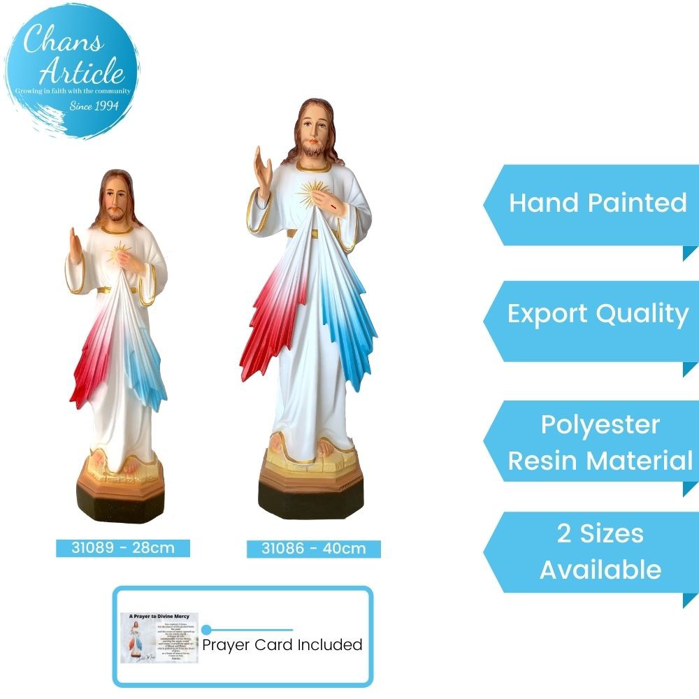 Divine Mercy Statue Hand Paint Jesus Christ Statue Catholic Home Altar ...