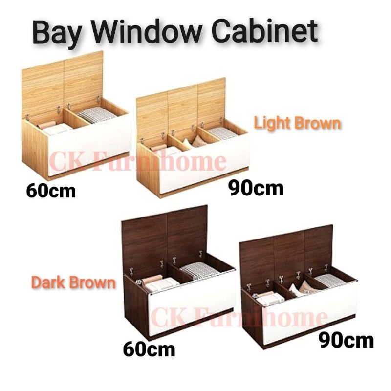 L60/90cm Bay Window Cabinet floor cabinet storage balcony cabinet ...