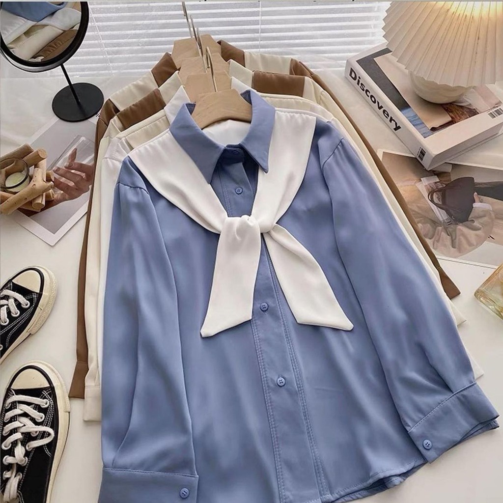 KEMEJA Vantela Outfit Sailor Top Blouse Shirt Tops Teenager Women