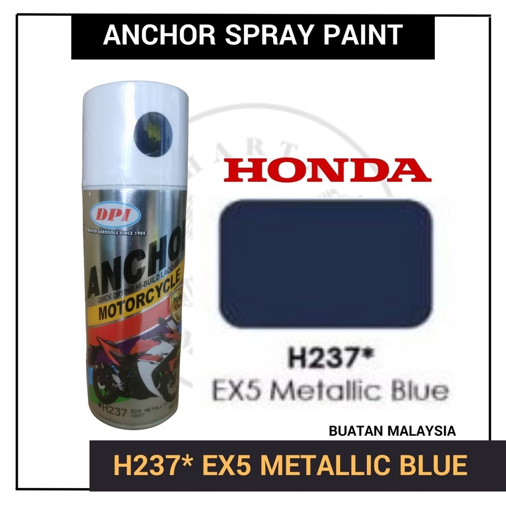 HONDA ANCHOR SPRAY PAINT H237 H237 EX5 METALLIC BLUE 400ML DREAM