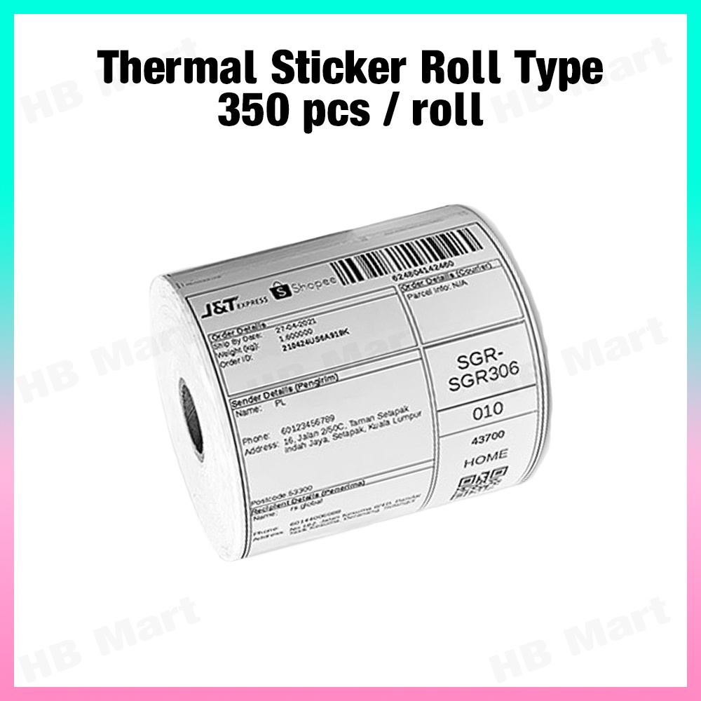 350pcs Thermal Paper Label Sticker 10 x 15 cm Airway Bill Sticker ...