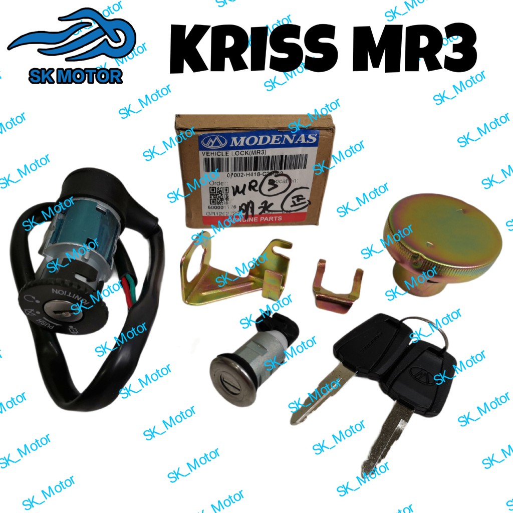 Modenas KRISS MR3 EURO 3 Original Ignition Main Switch / Full Set ...