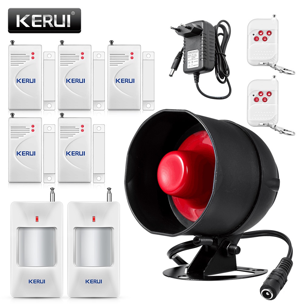 Wireless siren hot sale alarm system