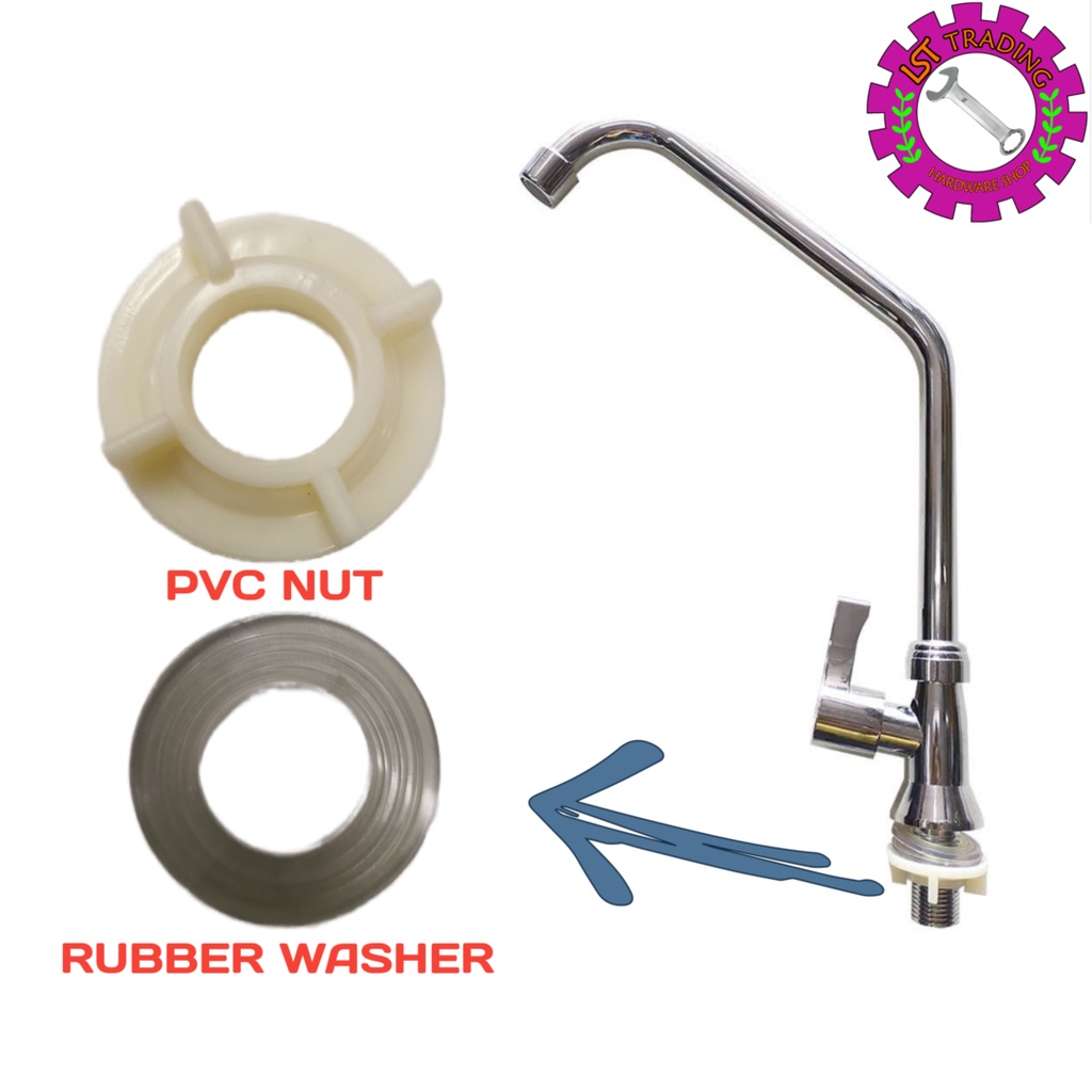 BASIN PVC NUT 1/2