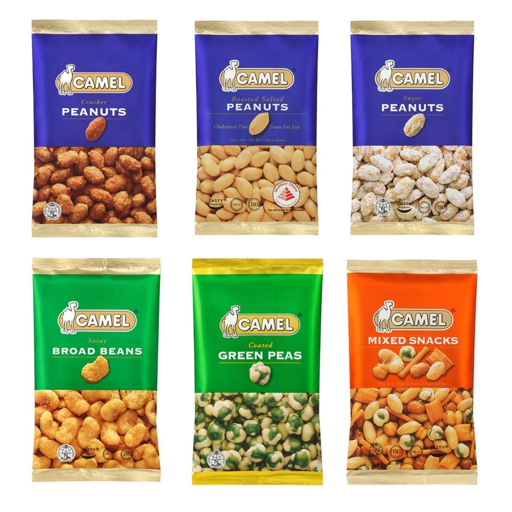 Camel Nuts (Peanuts / Broad Beans / Green Peas / Mixed Snacks) 40g