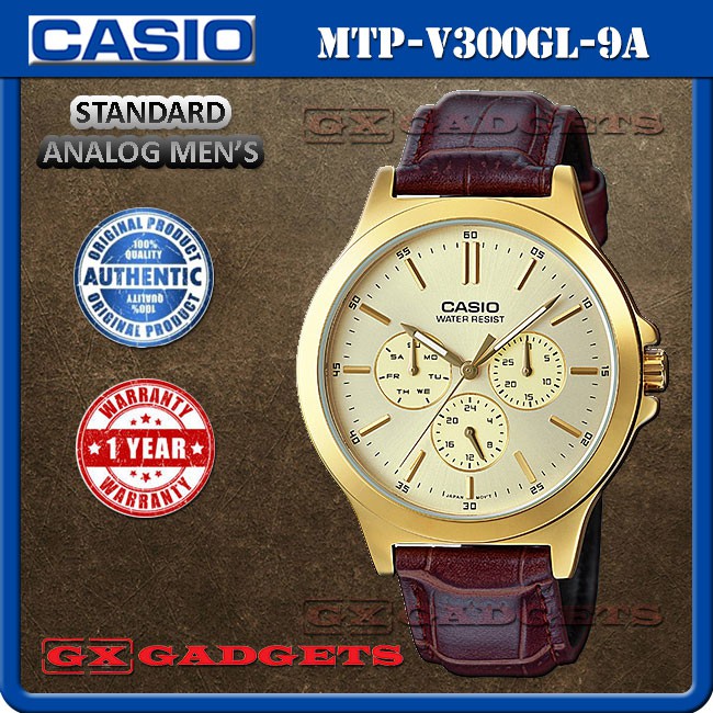 Casio mtp v300 discount gold