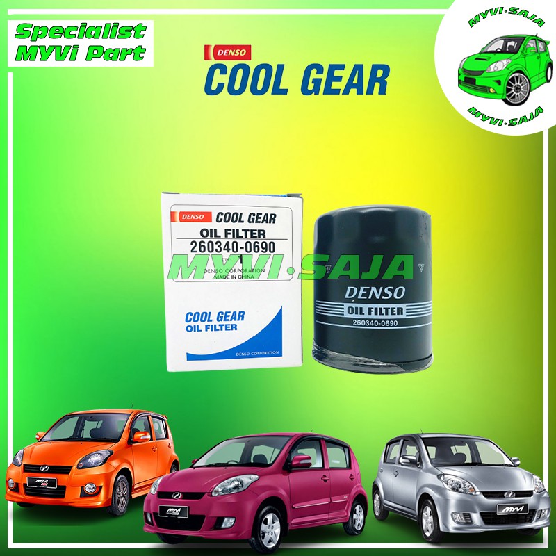 🇯🇵DENSO🇯🇵 COOL GEAR 100 GENUINE Perodua Engine Oil Filter Kenari/Kembara / Kancil / Kelisa