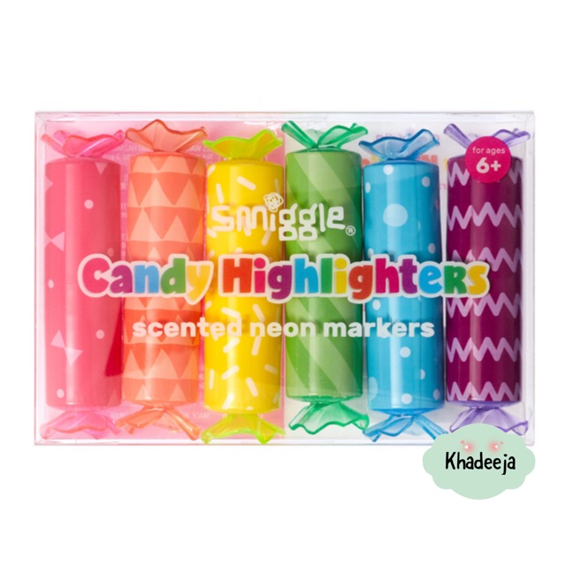 🦄💯AUTHENTIC🦄 Smiggle Candy Highlighter Pack x6 Mix Shopee Malaysia