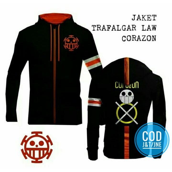 Trafalgar law hotsell corazon hoodie