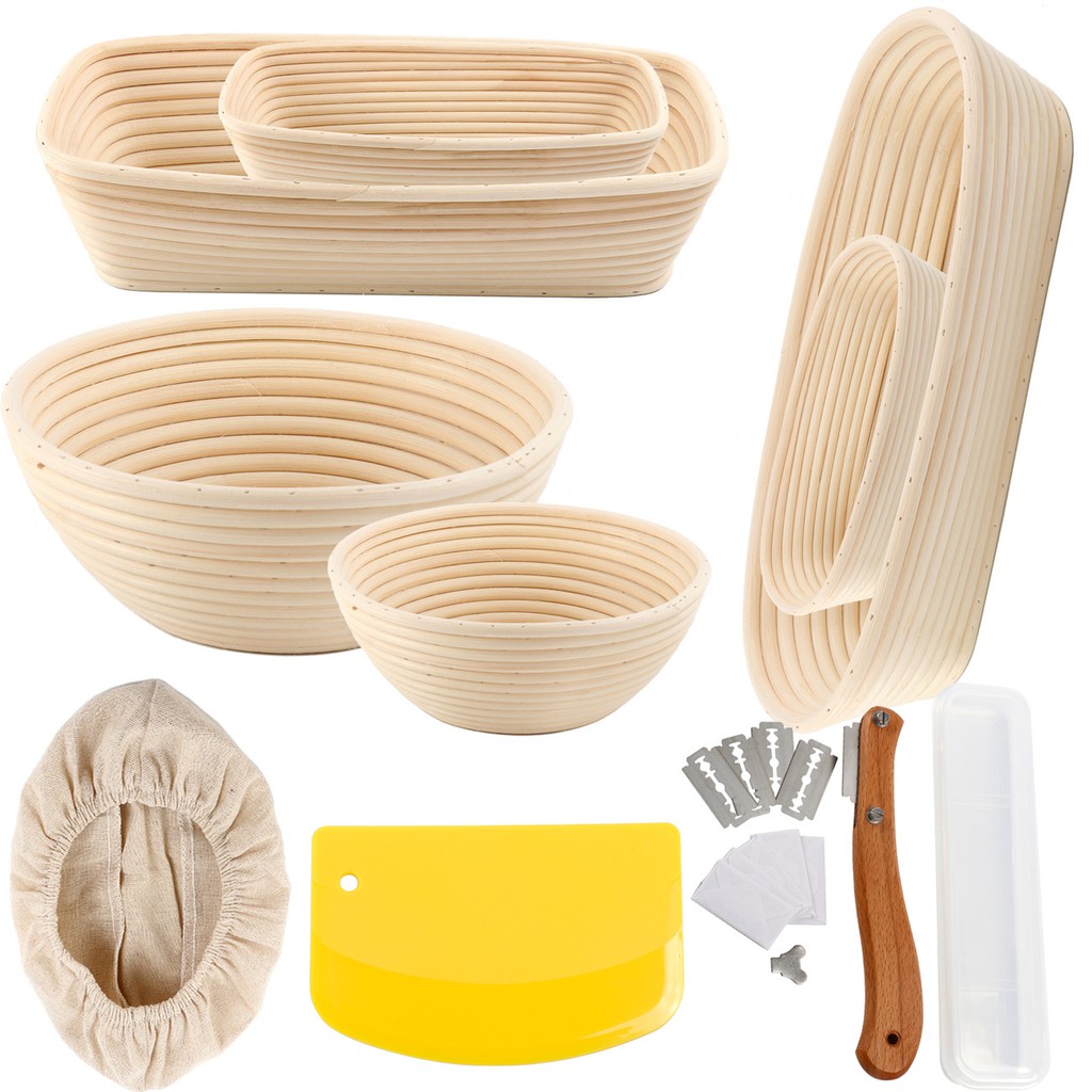 Bread Proofing Basket Natural Oval Rattan Wicker D... U2013 Vicedeal