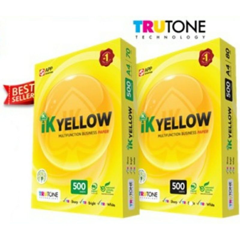 IK Yellow A4 70GSM / 80GSM [500 sheet per ream / 5 ream per box] ( sell ...